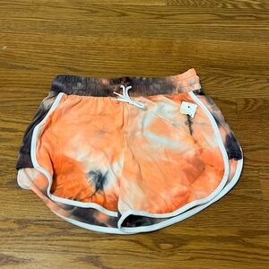 Buzz Girls Orange And Black Shorts Size Large